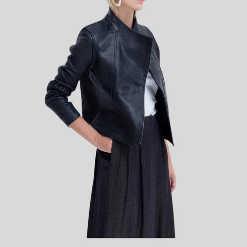 Ruhani Genuine Leather Jacket For Women